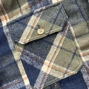 <span class=keywords><strong>Giacca</strong></span> da uomo in flanella <span class=keywords><strong>verde</strong></span> per l'inverno calda primavera OEM/ODM due tasche con Logo frontale in poliestere - Product Image 5