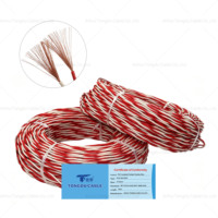 Hochwertiges Umweltfreundliches RVS Twisted-Pair-Kabel Spezifikationen 2*0,75mm2 bis 2*4mm2 Rot-Schwarz Verdrillter Kern CE ROHS Zertifiziert