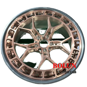 볼룬 공장 직판 장미 금 단조 자동차 림 18 19 <span class=keywords><strong>20</strong></span> 21 23 인치 5x114.3 단조 6061 알루미늄 합금 단조 자동차 바퀴 - Product Image 2