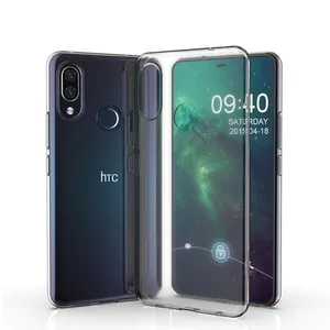 Toptan şeffaf şeffaf tpu cep arka kapak HTC Wildfire E1 lite, HTC Wildfire E1 lite telefon kılıfı