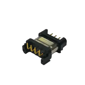 Preço competitivo 1a 12v carregador magnético pogo pin, para placa pcb, dispositivo eletrônico, conector magnético, 4 pinos