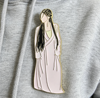 Broches en métal personnalisées avec design de personnage, badges en alliage de zinc avec logo personnalisé pour événements et cadeaux