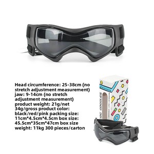 Nouvelles lunettes de soleil et lunettes de protection anti-UV <span class=keywords><strong>pour</strong></span> chiens et chats avec verres en PC et monture en silicone <span class=keywords><strong>pour</strong></span> toutes les saisons - Product Image 4