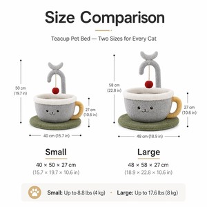 Arbre à chat créatif en forme de robinet avec lit pour chat en forme de tasse et poteau à gratter en sisal - Product Image 5