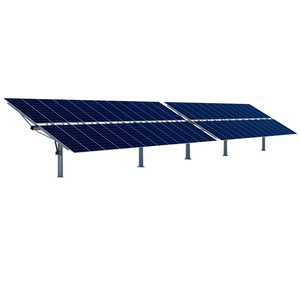 Système de suivi solaire commercial automatique 500 kW à axe unique, en acier robuste, avec découpe et usinage sur mesure - Product Image 1