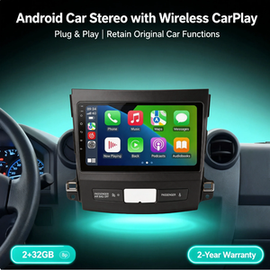 <span class=keywords><strong>Peugeot</strong></span> 4007 Citroën C-Crosser 2007-2012 Mitsubishi Outlander 2006-2015 Écran tactile IPS 10 pouces Android CarPlay Écran partagé Stéréo - Product Image 4