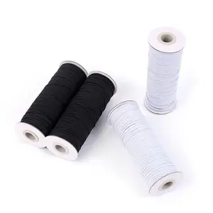 Lowest price factory selling 3mm 100yard garment accessories medical treatment rubber braid strap