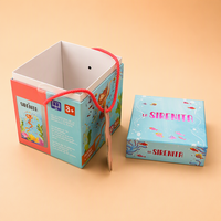 Boîte à puzzle écologique personnalisée et livre d'histoires de contes de fées avec logo en estampage à chaud, impression colorée