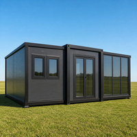 Maison Modulaire Commerciale Préfabriquée Portable, Bâtiment Résistant aux Intempéries, Aménagement Personnalisé, Assemblage Rapide, Maison Conteneur Extensible