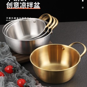 Olla para Fideos de Acero Inoxidable con Asa, Proceso de Pulido de 4 Pasos, Compatible con Cocina de Inducción, Tazón para Ensaladas, Tazón para Mezclar - Product Image 3