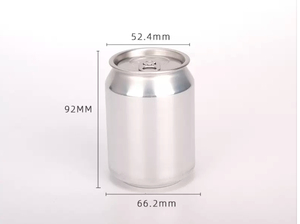 Vente en gros OEM canette de boisson gazeuse ronde en aluminium de 250-500ml avec couvercle à ouverture facile emballage en métal pour boisson bière vin jus de fruit - Product Image 2