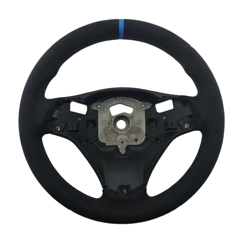 ปกติ ไม่มีรูพาย + Alcanta + Stripera สีน้ำเงิน + การเย็บแบบ M