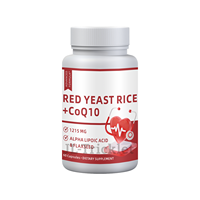 Julong OEM Levure de riz rouge Coenzyme Q10 Capsules Cœur sain Levure de riz rouge Capsules d'extrait pour des niveaux sains de cholestérol