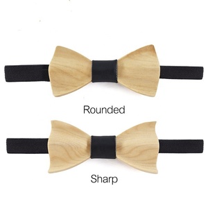 Noeud papillon pour enfants en <span class=keywords><strong>bois</strong></span> naturel fait à la main pour les fêtes - Product Image 2