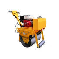 Rouleau vibratoire à tambour unique haute performance avec moteur Changchai, 70 Hz, 4,5 kW, rayon de braquage court pour le compactage des chaussées en asphalte