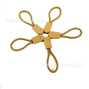 Tirador de cremallera de plástico JK49 con cuerda de nailon duradera para accesorios de ropa - Product Image 4