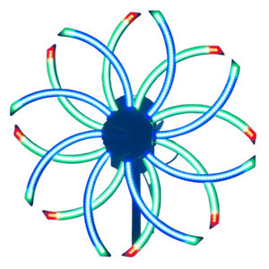 Lampu Pixel Kincir Angin <span class=keywords><strong>LED</strong></span> RGB 3in1 360 °   Kipas Berputar Dua Lapis untuk Pencahayaan Panggung Acara Bar Klub DJ - Product Image 6