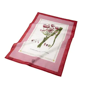 100% baumwolle Rosa Eingefasst Tee Handtuch