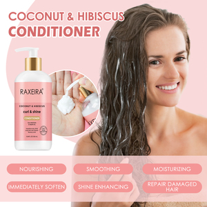 แชมพูแ<span class=keywords><strong>ล</strong></span>ะครีมนวดผมสูตรบำรุงแ<span class=keywords><strong>ล</strong></span>ะเพิ่มความชุ่มชื้นด้วยโปรตีนไหม มะพร้าว และดอก<span class=keywords><strong>ชบา</strong></span> สำหรับผมหยิก - Product Image 5