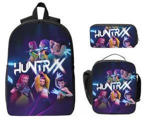 Sac à dos Anime K-pop <span class=keywords><strong>Devil</strong></span> Hunter, trois pièces, sac d'étudiant, sac d'école, sac de loisirs léger, sac de voyage - Product Image 5
