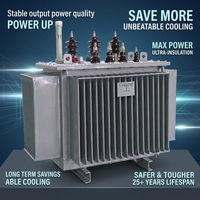 Transformateur industriel immergé dans l'huile JDIH S11 simple/triple phase, OEM ODM personnalisé, 480V, économe en énergie, pour nouvelles énergies