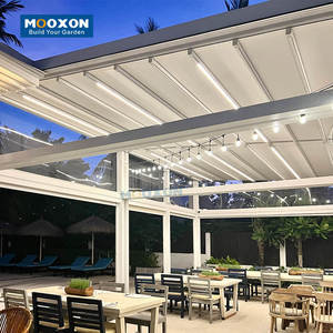 Techo de pérgola retráctil de PVC motorizado Mooxon-Toldo retráctil para espacio vital al aire libre - Product Image 6