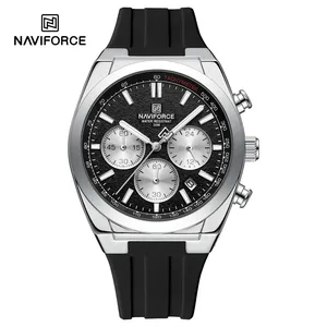 Montres-bracelets pour hommes NAVIFORCE8080, marque de luxe, quartz, sport, affichage 24 heures <span class=keywords><strong>et</strong></span> date, chronographe étanche, horloge masculine - Product Image 4
