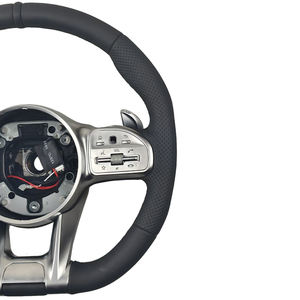 Volant sport en cuir Mercedes Benz pour Classe C (W205/<span class=keywords><strong>W204</strong></span>) G500 G55 G63 S500 - Véritable fibre de carbone et cuir Nappa - Product Image 5