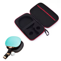 Sac de rangement portable fiable en EVA antichoc avec découpe intérieure personnalisée et fermeture éclair pour équipement de tennis de table