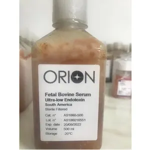 Suero Fetal bovino Original, producto en venta directa de fábrica, origen de Brasil, fuente de sangre, 125cc, 250cc