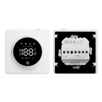 Controlador de Temperatura Ambiente Circular KH007, 220V, Bajo Voltaje, Termostato Ecológico, Fácil Instalación, Calefacción por Suelo Radiante