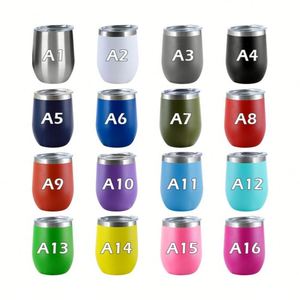 Mug isotherme en acier inoxydable de 12 oz, forme œuf, avec revêtement poudré, personnalisable avec logo, pour sublimation, idéal comme cadeau. - Product Image 4