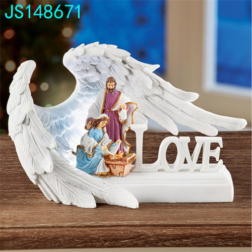 Religion Table Decoration Nativity Statue Resin Art Craft