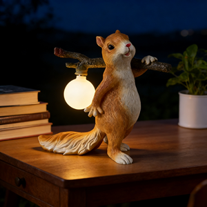 <span class=keywords><strong>Lampada</strong></span> da Tavolo Creativa Nordica a Forma di Scoiattolo per Decorazione Camera da Letto e Soggiorno - Product Image 3