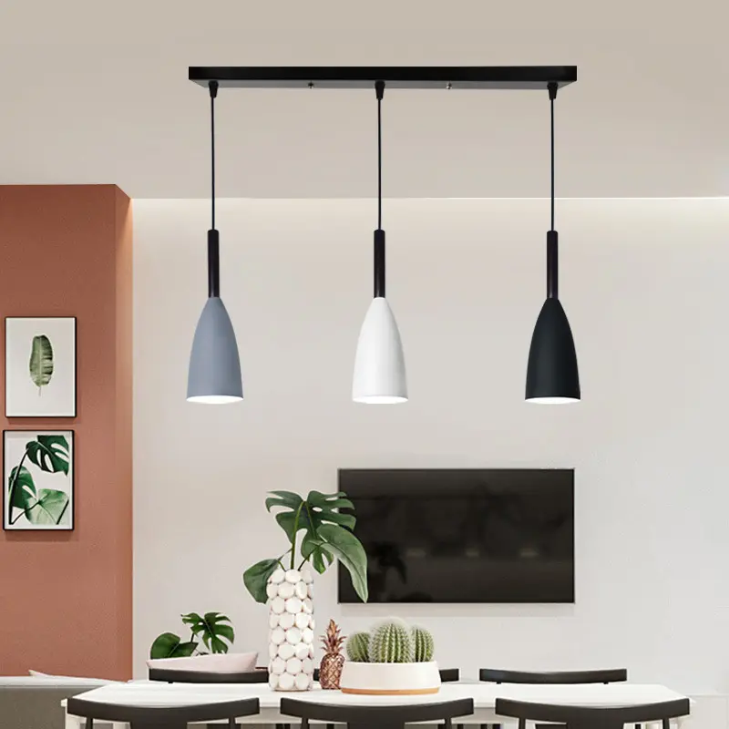 Nordic Pendant Lights Modern Hanging Lamps Simple Light Multicolor Lamp for Kitchen Dining Room coffee bar