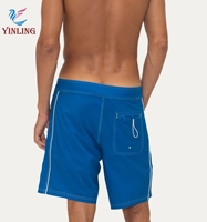 Shorts de bain imprimés pour hommes, taille élastique avec cordon de serrage, poches latérales, pour la plage et le surf