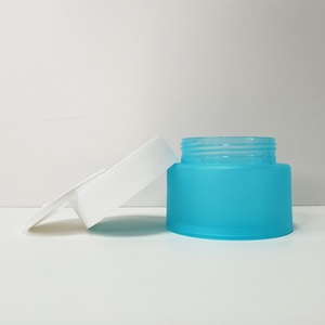 Pot cosmétique en plastique PP personnalisé, vide, vert, à double paroi, rond, mat, givré, pour crème visage, avec couvercle, 25g, 50g, 100g - Product Image 4