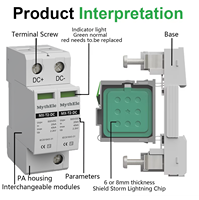 Parasurtenseur basse tension MX-T2-DC 2P DC500V Parasurtenseur Parasurtenseur de petite taille