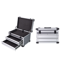 Système de tiroirs en aluminium, boîte à outils latérale en aluminium, mallette de transport en aluminium pour outils, mallette portable en aluminium