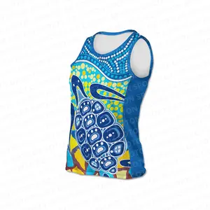 定制您自己的设计100% 聚酯女性酷升华锻炼健身马拉松跑步背心健身房汗衫