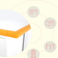Bébé 2m doux enfant sécurité coin bureau coin Table bébé meubles Angle garde bande coin protecteur maison Anti-collision bande