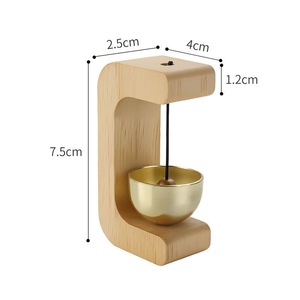 Carillon de porte magnétique en bois de noyer, motif Dopamine, aimant de réfrigérateur, <span class=keywords><strong>petit</strong></span> cadeau, décoration de salon - Product Image 6
