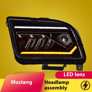 ไฟเดย์ไลท์ LED สำหรับ <span class=keywords><strong>Ford</strong></span> <span class=keywords><strong>Mustang</strong></span> รุ่น 05-09 ชุดไฟหน้าดัดแปลงพร้อมไฟเลี้ยวแบบ Water Effect ใหม่ แรงดันไฟฟ้า 12V - Product Image 4