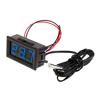 Termometer Digital LED arus langsung, 5-12V 0.56 ", inkubator Sensor suhu acquarized, dalam ruangan, mobil