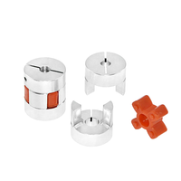 1 pièce Accouplement flexible à griffes CNC D40 L55mm 12/14mm avec une gorge de clavette de 5mm à une extrémité