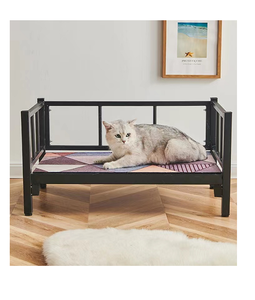 Ağır Metal çerçeveli köpek yatağı yükseltilmiş evde beslenen hayvan yatak açık seyahat kamp Pet karyolası - Product Image 3