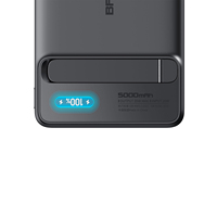 Batterie externe magnétique sans fil 5000 mAh TFT 20W avec support, charge rapide, fixation magnétique pour smartphones
