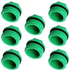 Factory Supplied DN20x1/2 Male Thread Plastic Tube round Head Filter End Cap with Fusible Plug OEM Customizable PPR Fitting