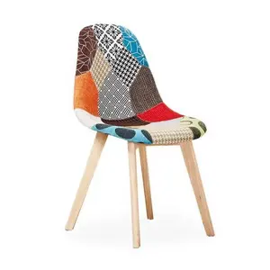 Chaise de salle bir yemlik restoran sandalye İskandinav rahat modern patchwork döşemeli kumaş yemek sandalyeleri