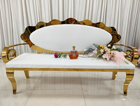 Chaise de mariage pour couple, design circulaire, décoration de canapé, chaise de trône pour mariage, chaise pour événement de mariage
